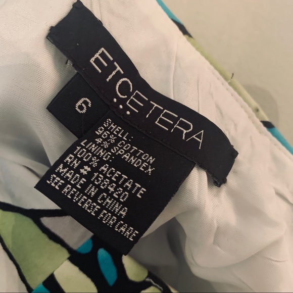 Etcetera Fun Colorful Pleated Skirt Size 6. Like new. - Picture 3 of 3